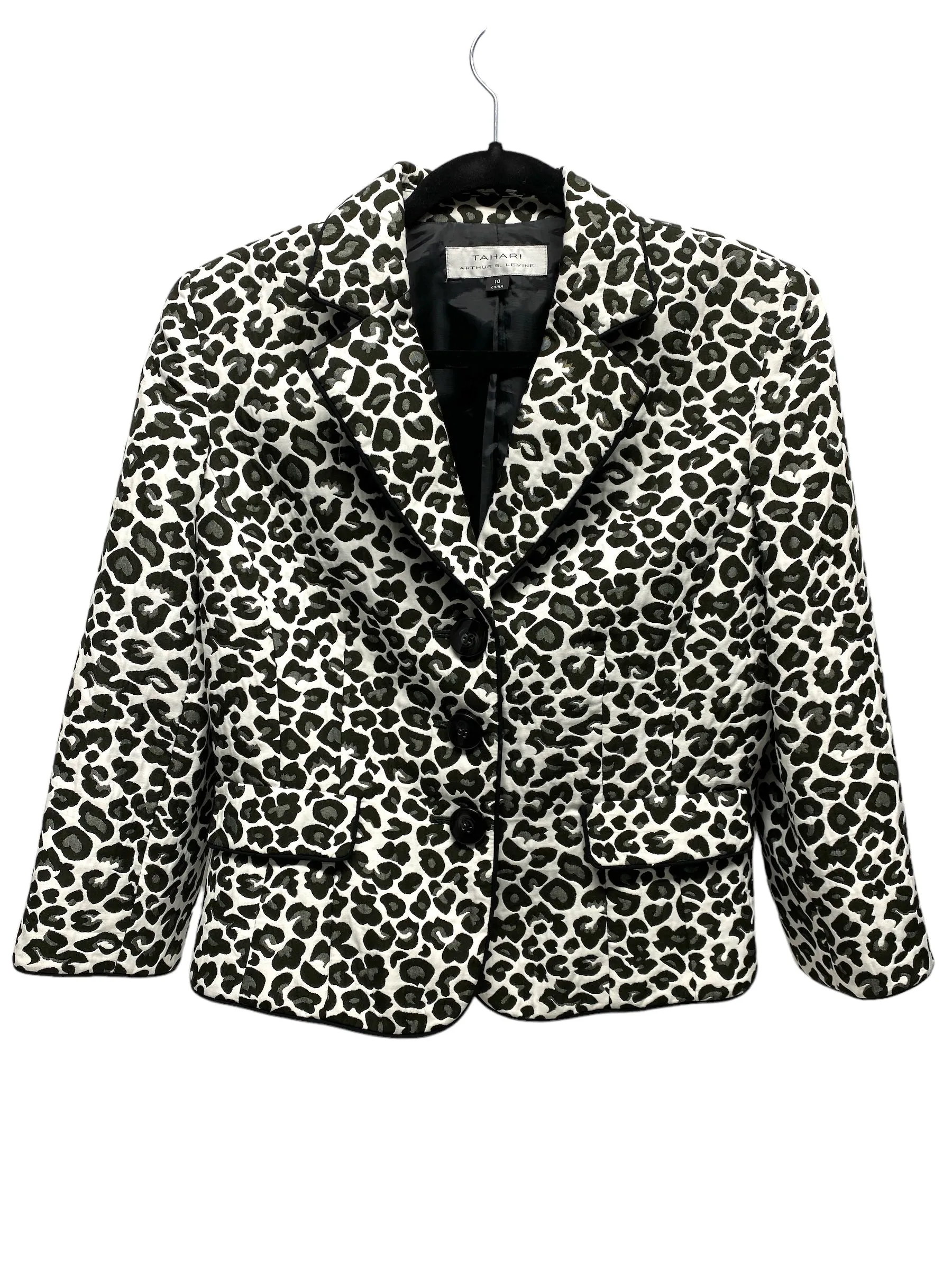 Jacket Other By Tahari By Arthur Levine In Animal Print, Size: 10