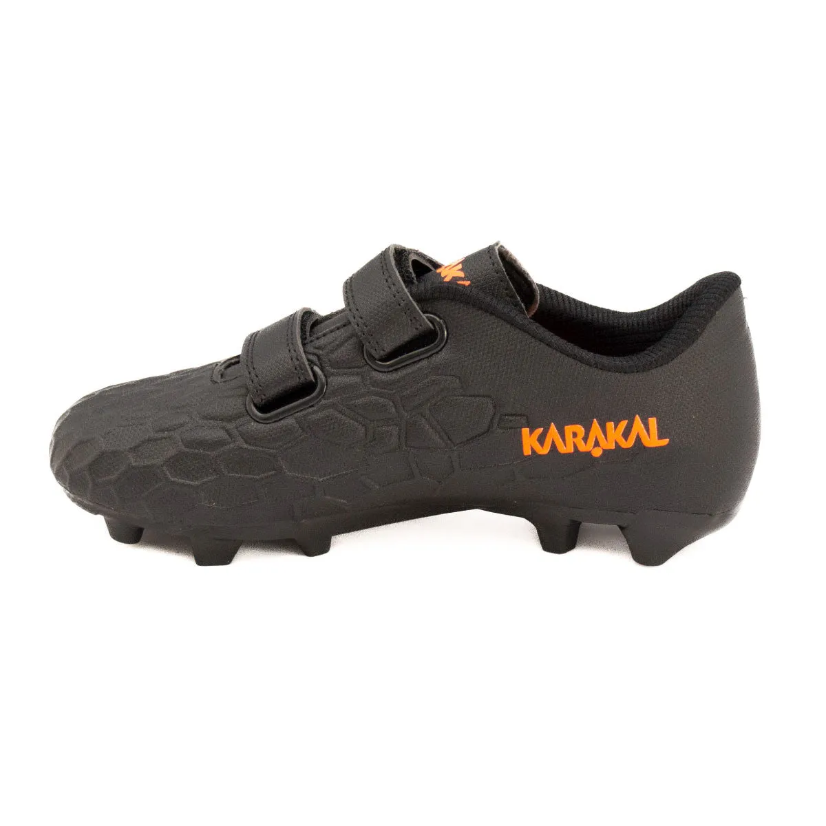 Karakal Hex FG Football Boots - Youth - Black/Orange