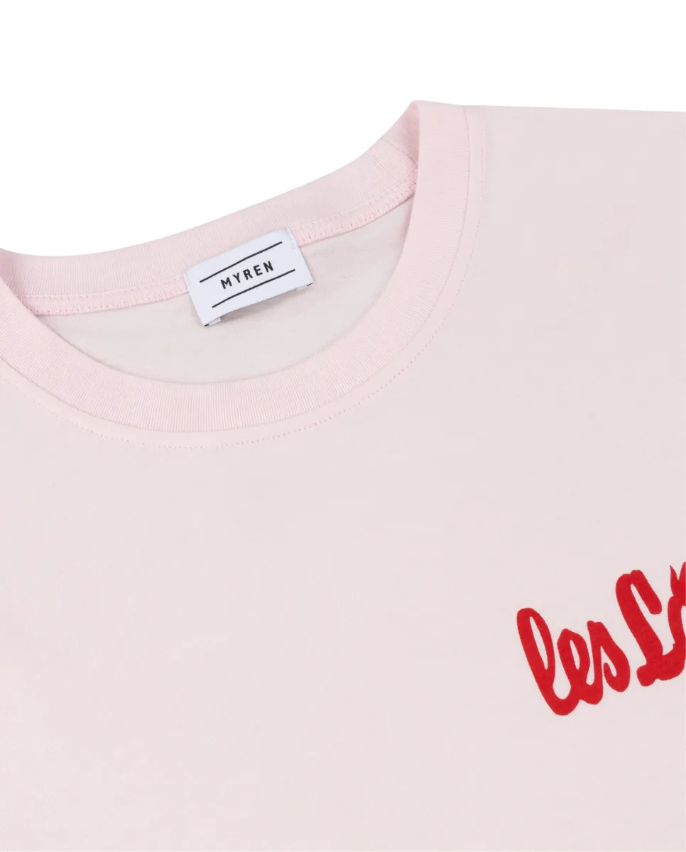 Les Lapins Logo T-shirt In Pink