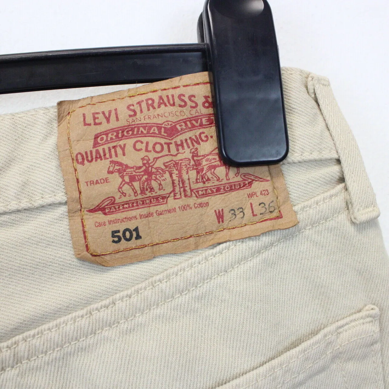 LEVIS 501 Jeans Beige | W32 L36