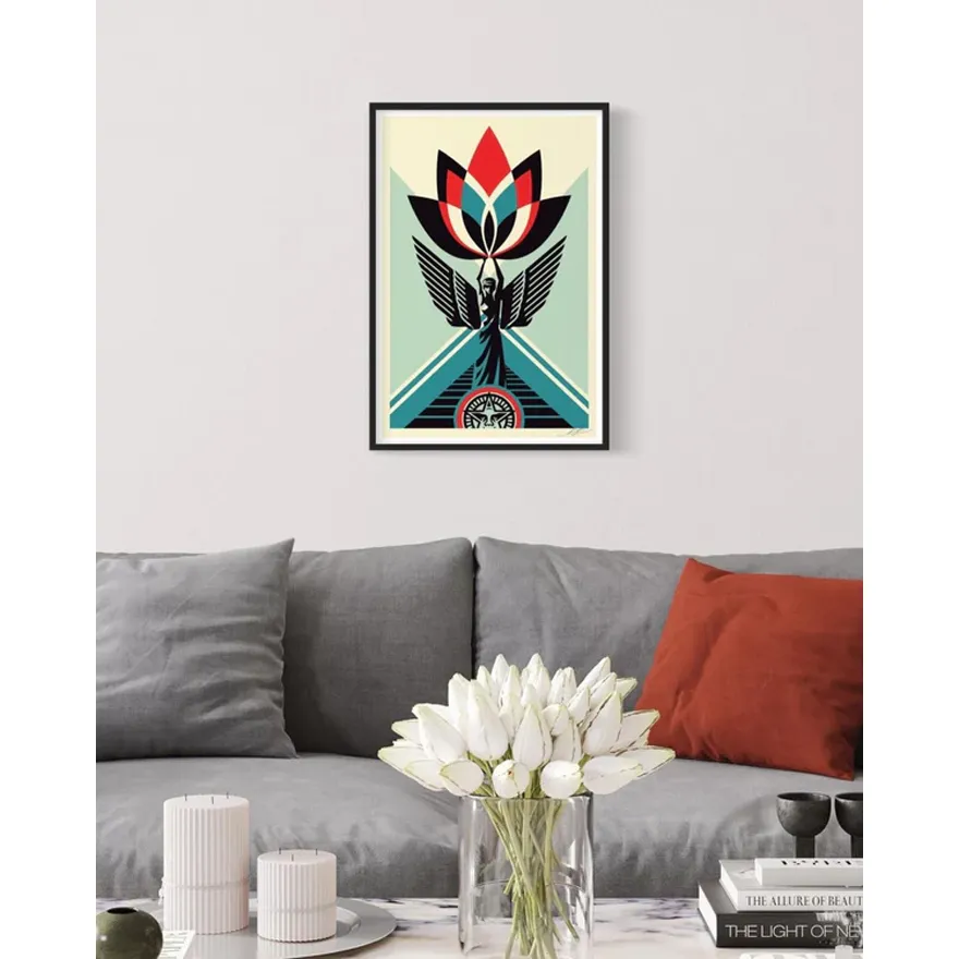 Lotus Angel Signed Offset Print (24 x 36) | Obey Clothing UK