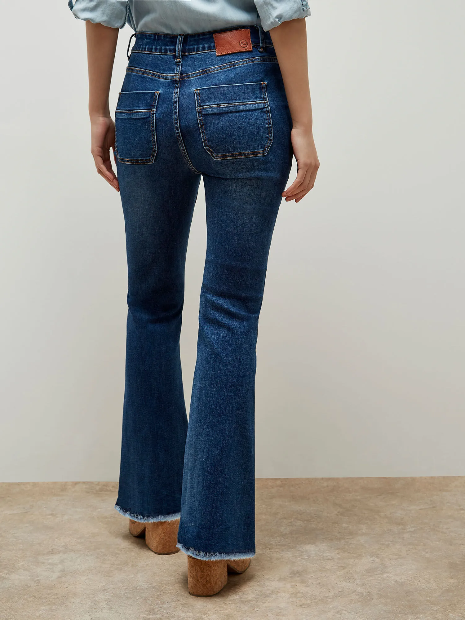 Lucia Retro High-Rise Flare Jeans | Apricot Clothing