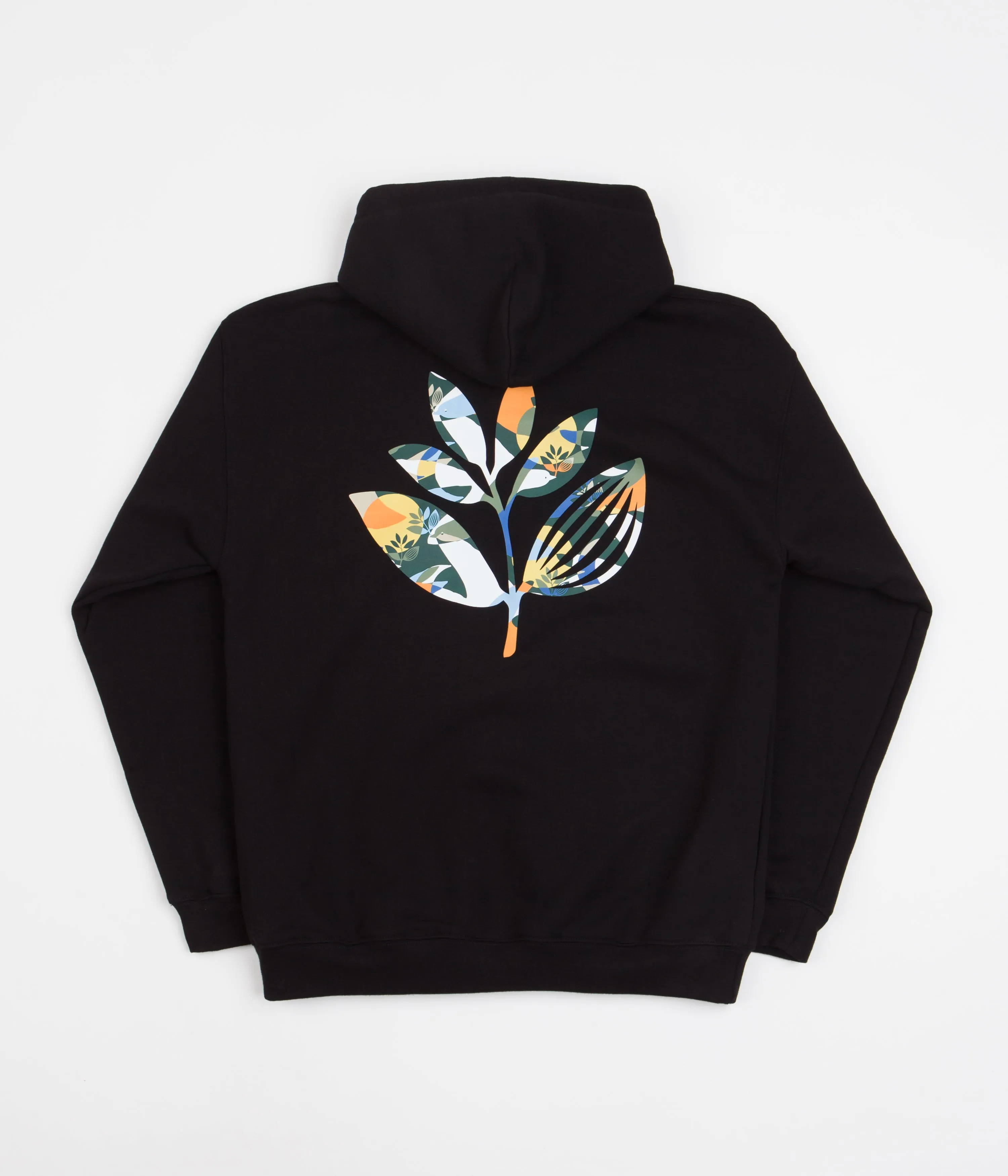 Magenta Dove Plant Hoodie - Black