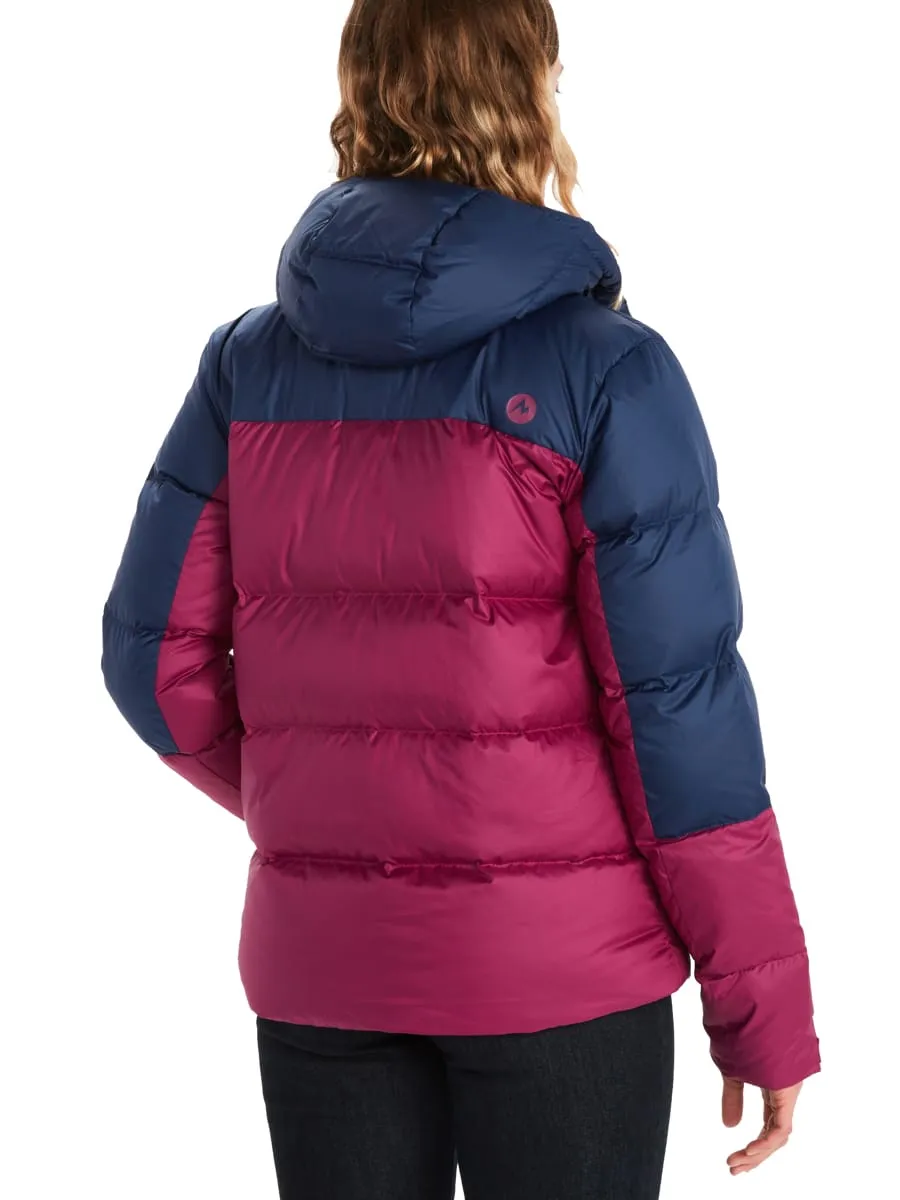 Marmot Women's Guides Down Hoody Wild Rose/Arctic Navy | Buy Marmot Women's Guides Down Hoody Wild Rose/Arctic Navy he