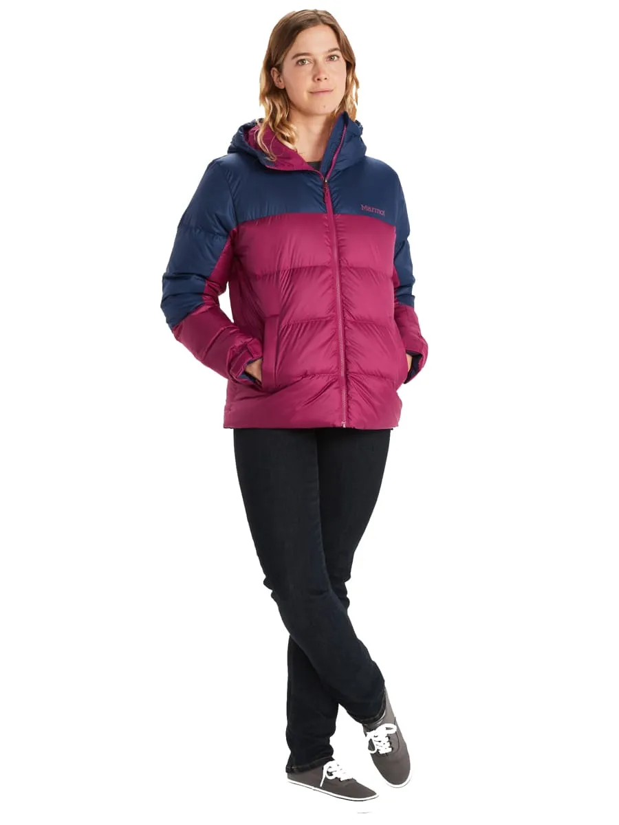 Marmot Women's Guides Down Hoody Wild Rose/Arctic Navy | Buy Marmot Women's Guides Down Hoody Wild Rose/Arctic Navy he