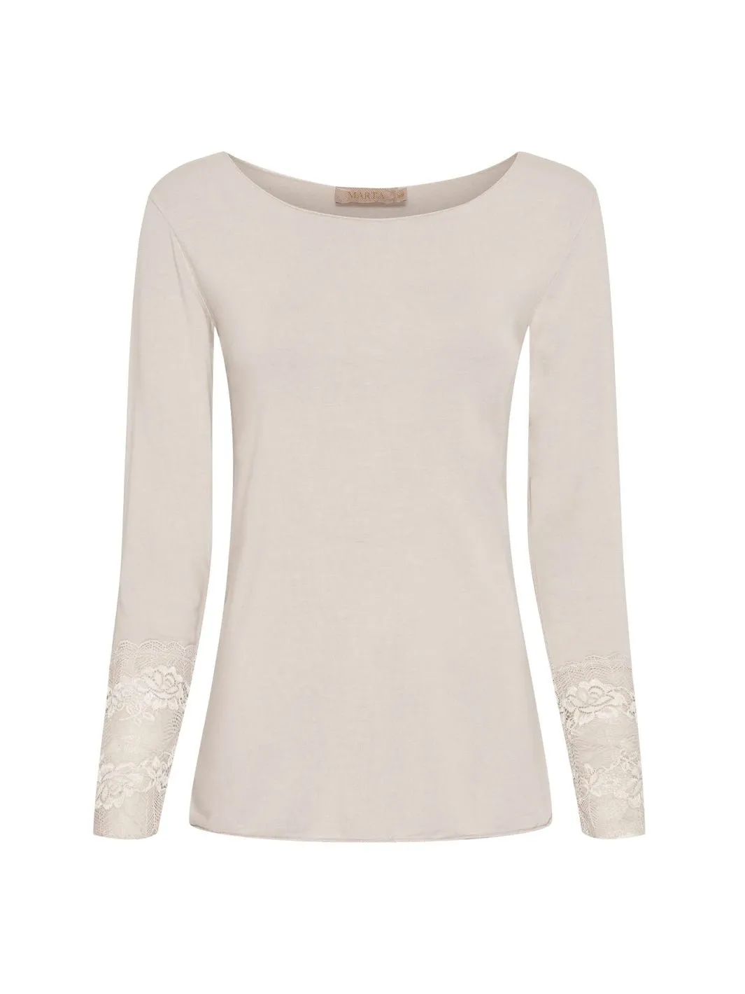 Marta du Chateau lace t-shirt beige