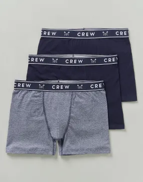 Men's 3 Pack Boxer Box from Crew Clothing Company