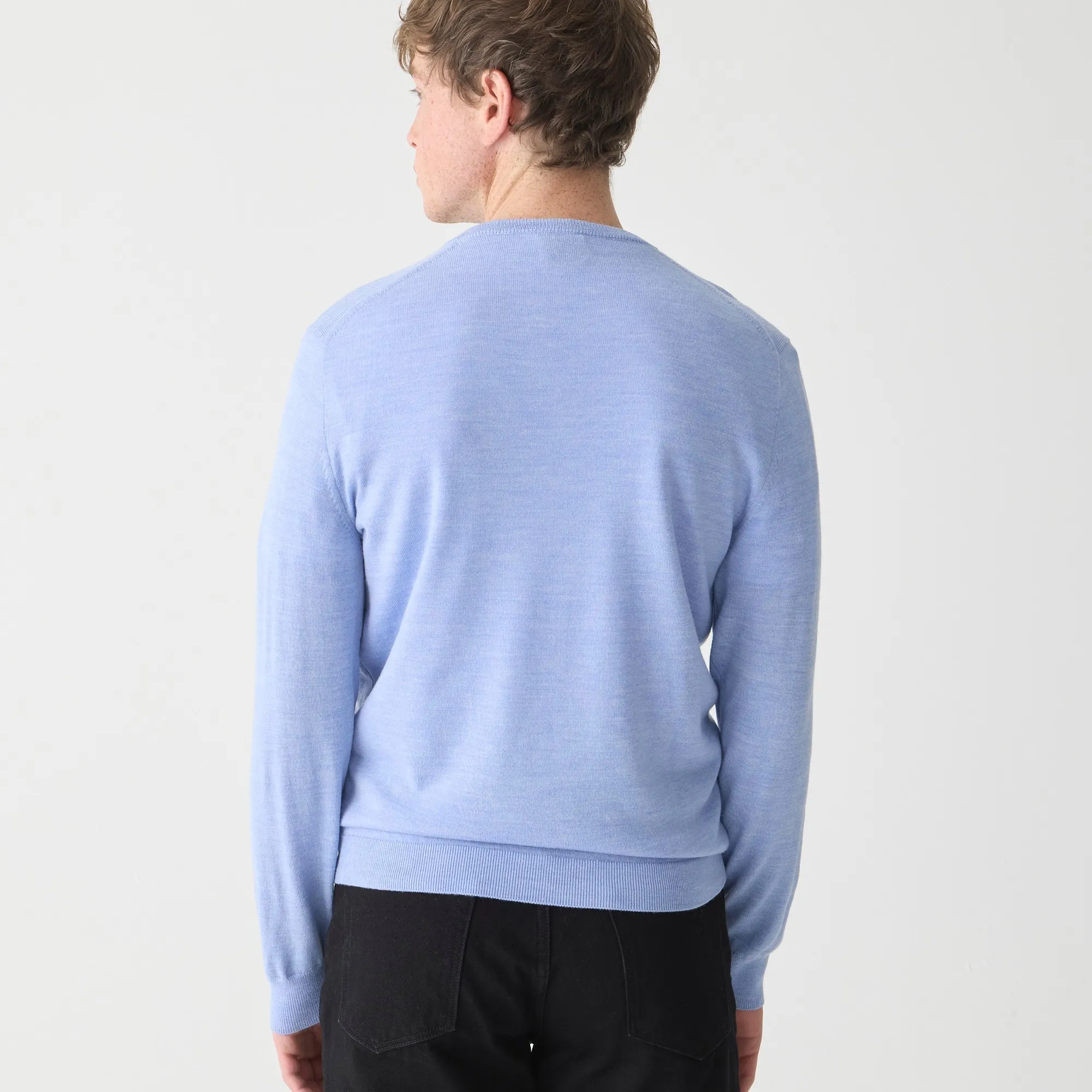 Merino wool V-neck sweater