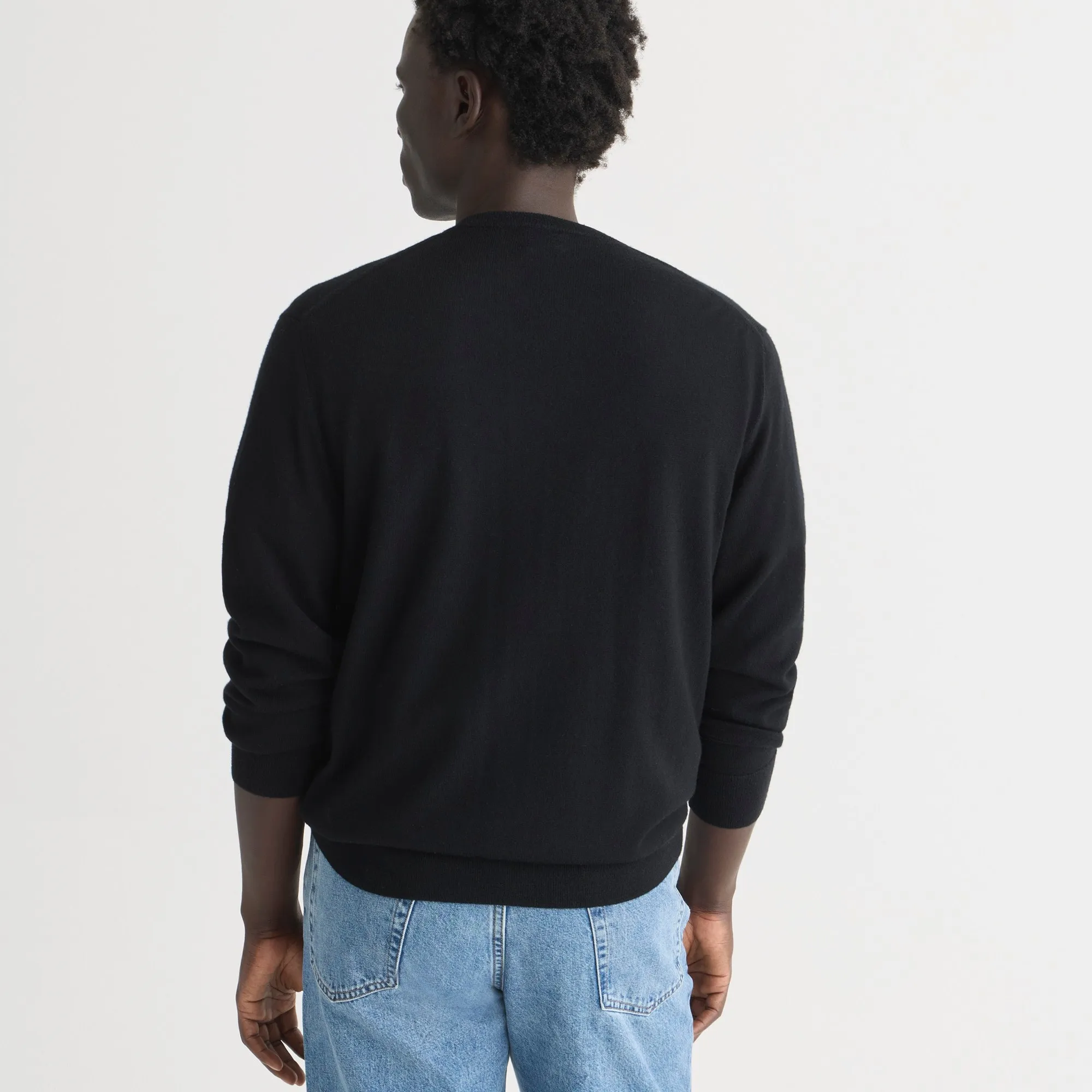 Merino wool V-neck sweater