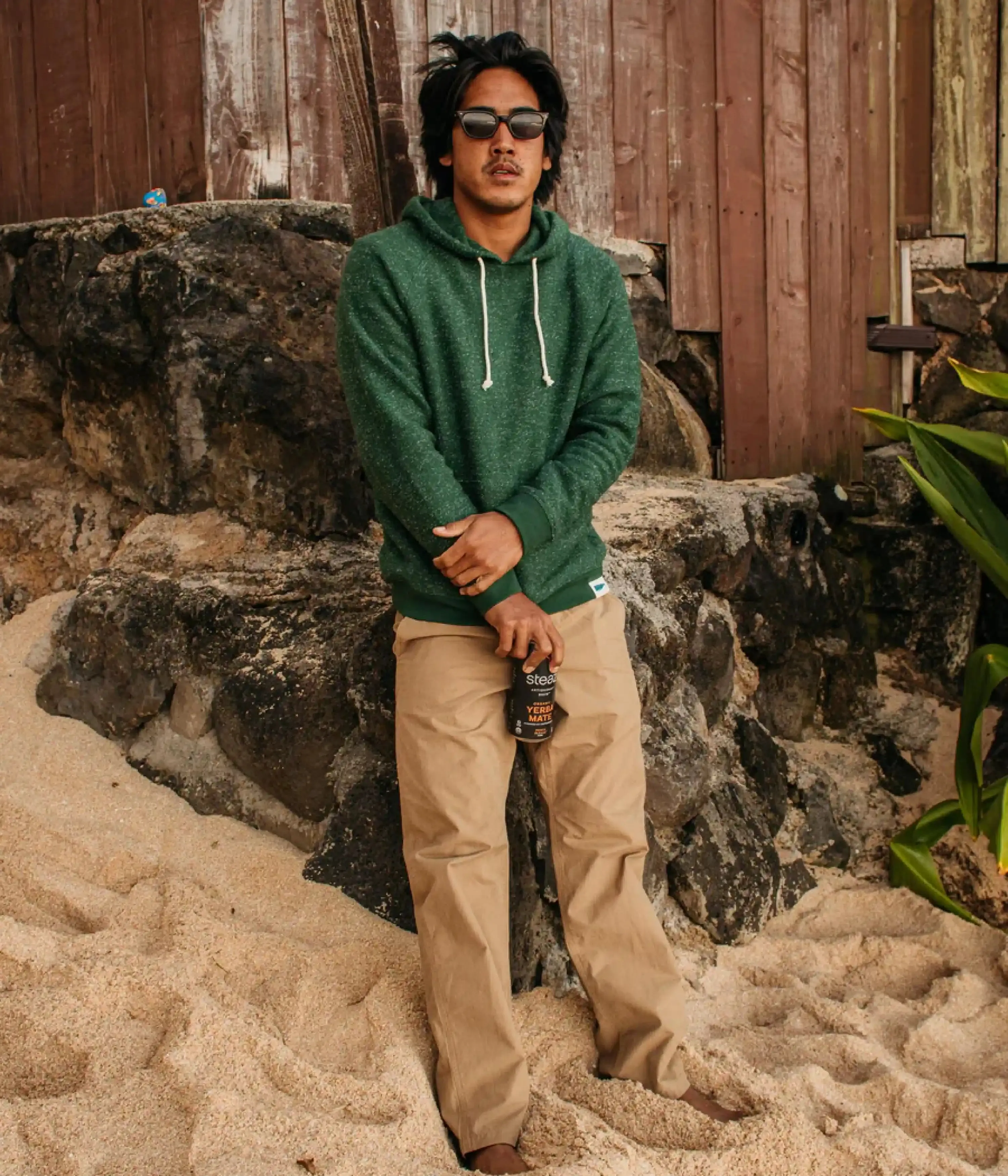 Mollusk Whale Patch Hoodie - Forest