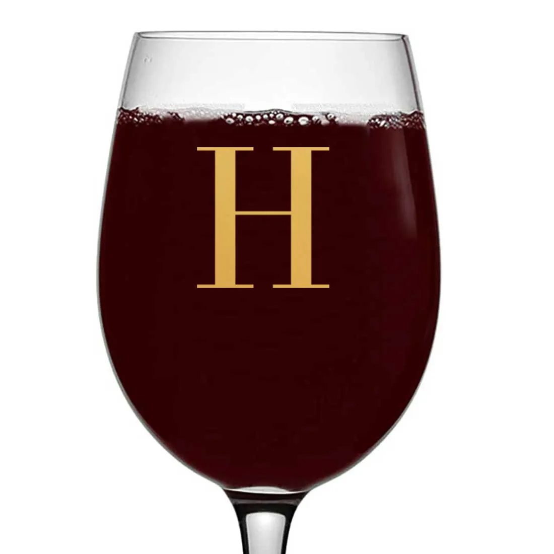 Monogrammed Wine Glasses Personalized Red White Wine Glass - Monogram