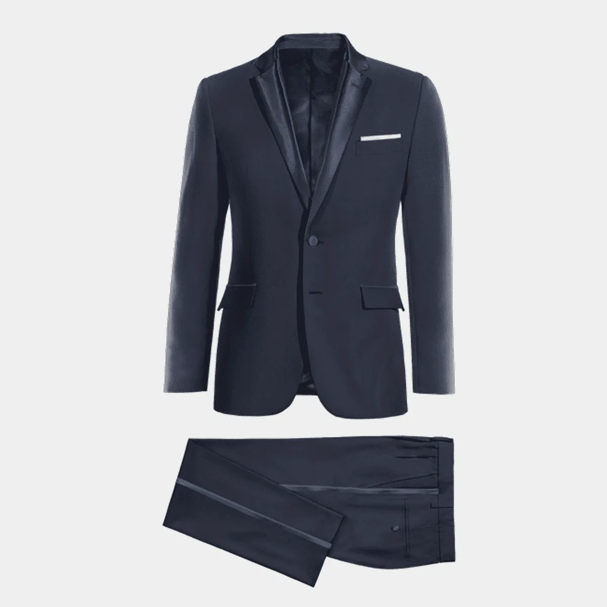 Navy blue essential Tuxedo with pocket square &