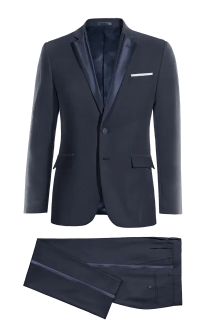 Navy blue essential Tuxedo with pocket square &