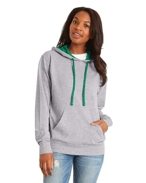 Next Level French Terry Pullover Hoody 9301 Heather Gray/ Kl Green