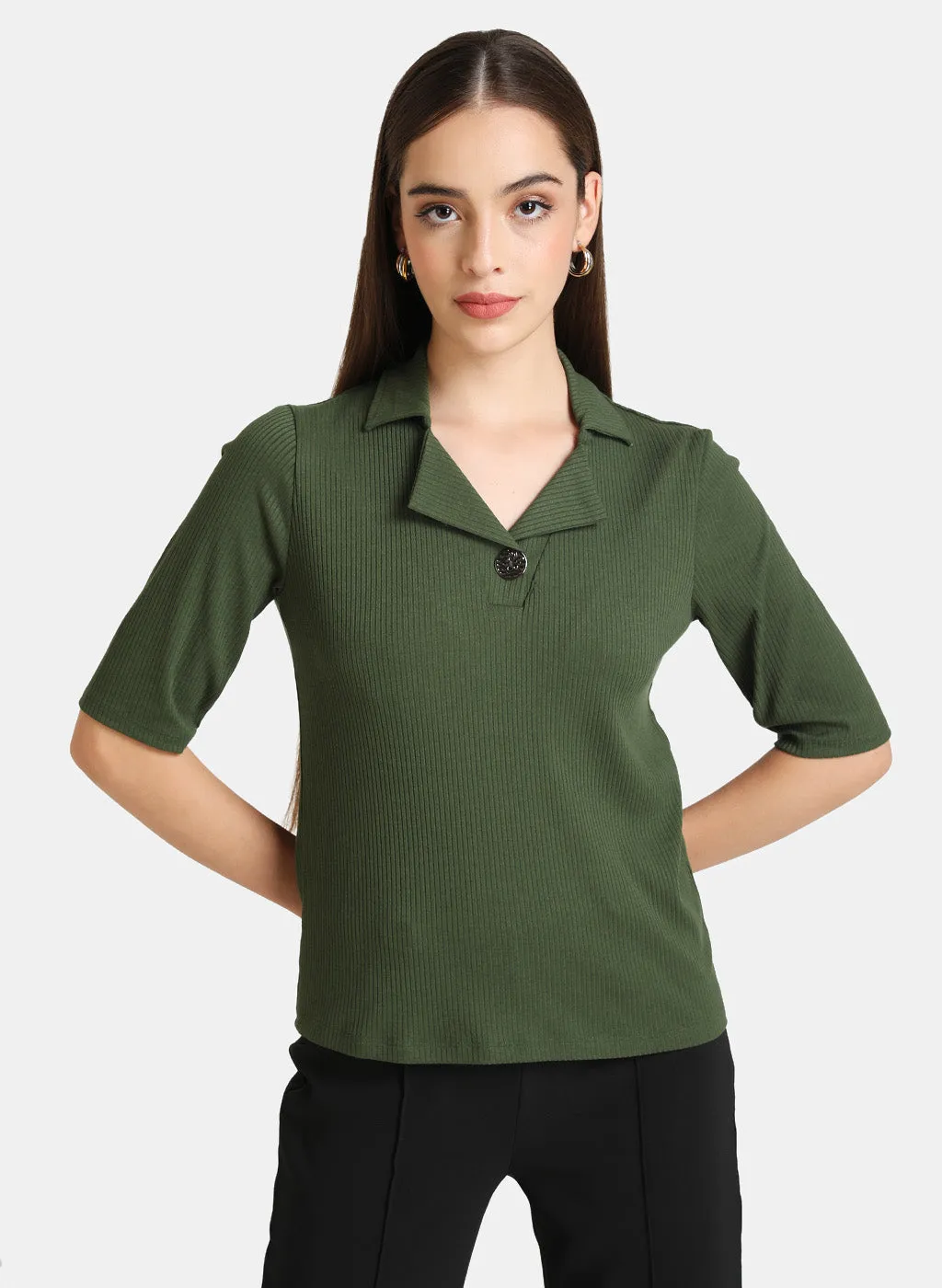 Notch Collar T-Shirt