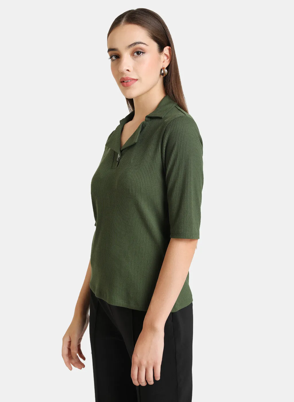 Notch Collar T-Shirt