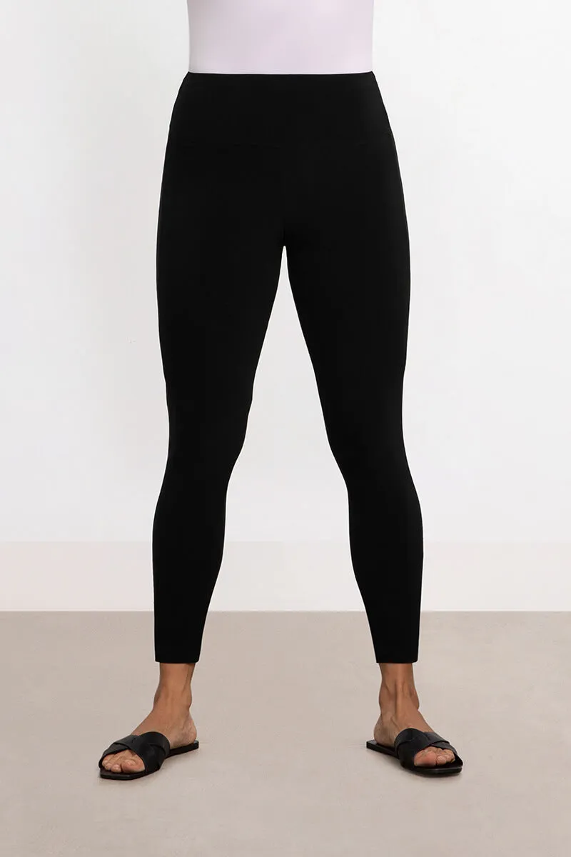 Nu Tuxedo Legging with Mesh | Black