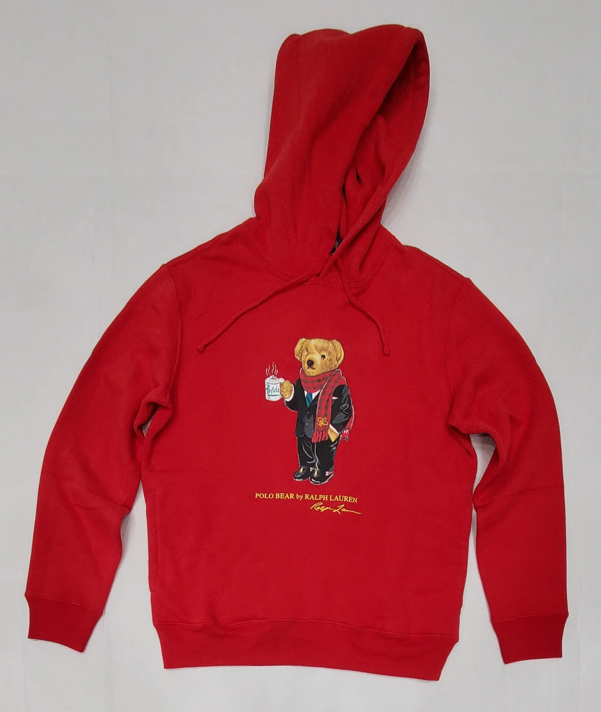 Nwt Polo Ralph Lauren Red Cocoa Teddy Bear Hoodie