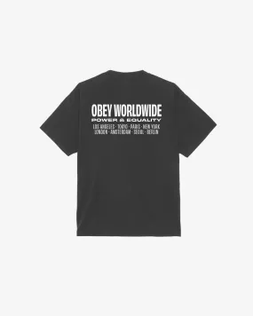 OBEY WORLDWIDE POWER & EQUALITY HEAVYWEIGHT T-SHIRT | Obey Clothing UK