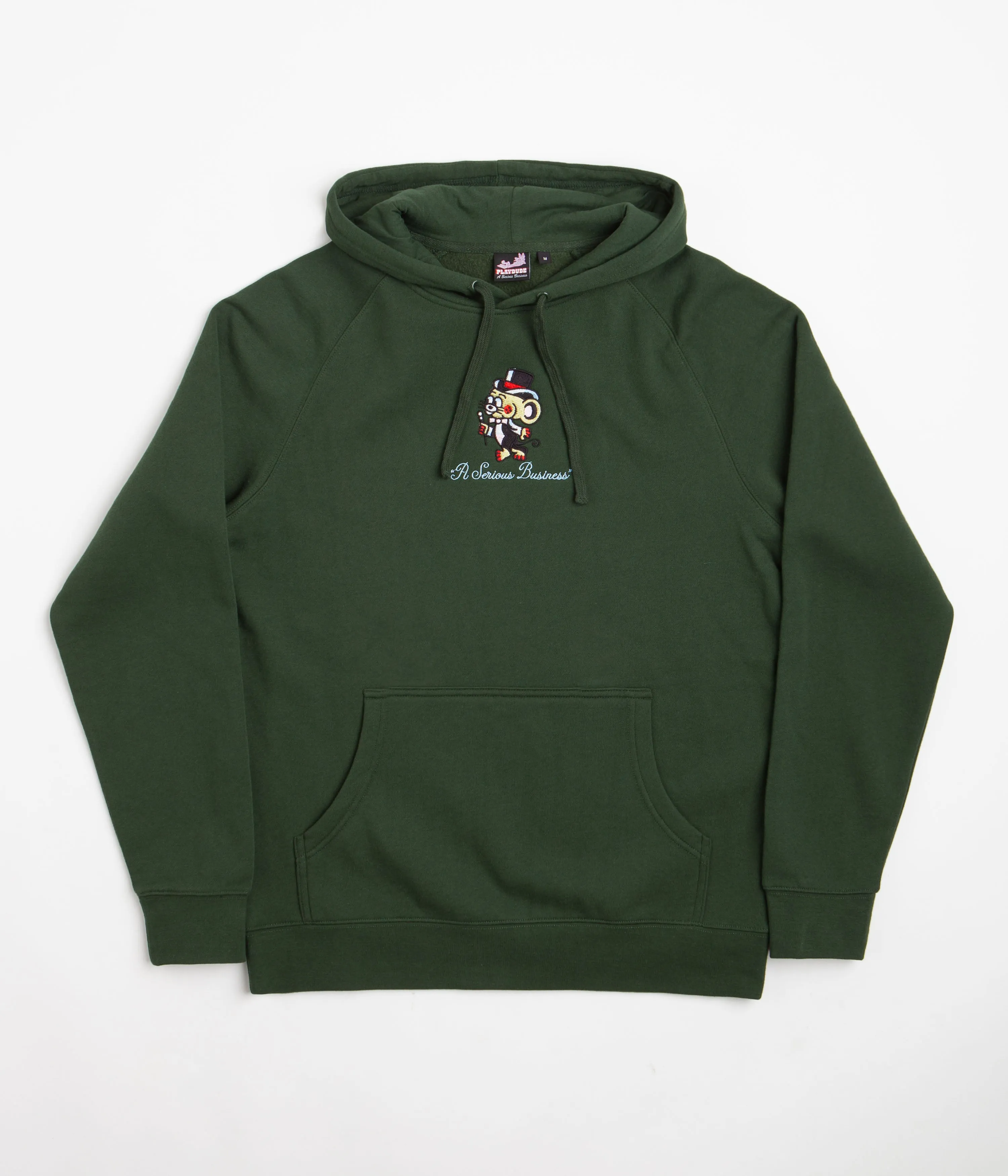 Playdude Classy Embroidered Hoodie - Forest