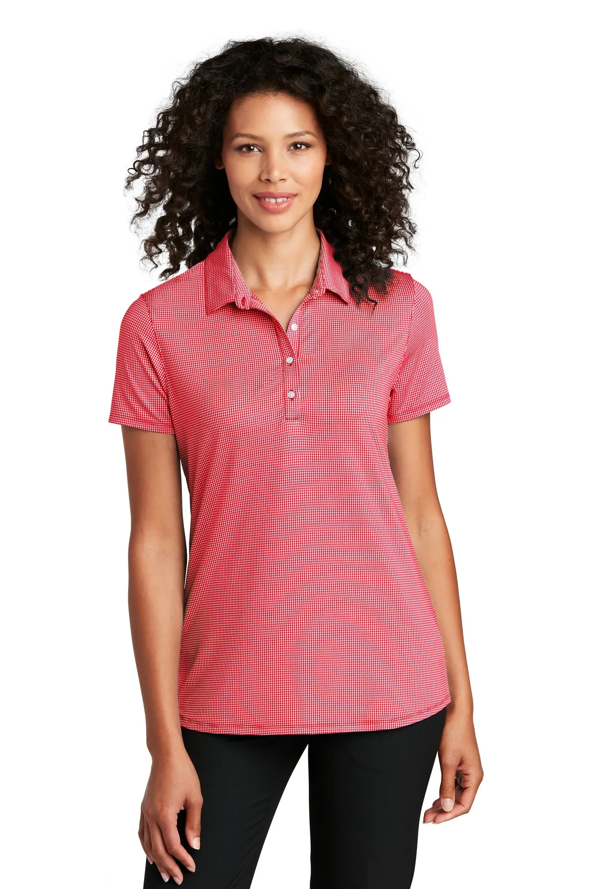 Port Authority Clothing LK646 Port Authority    Ladies Gingham Polo SKU: LK646