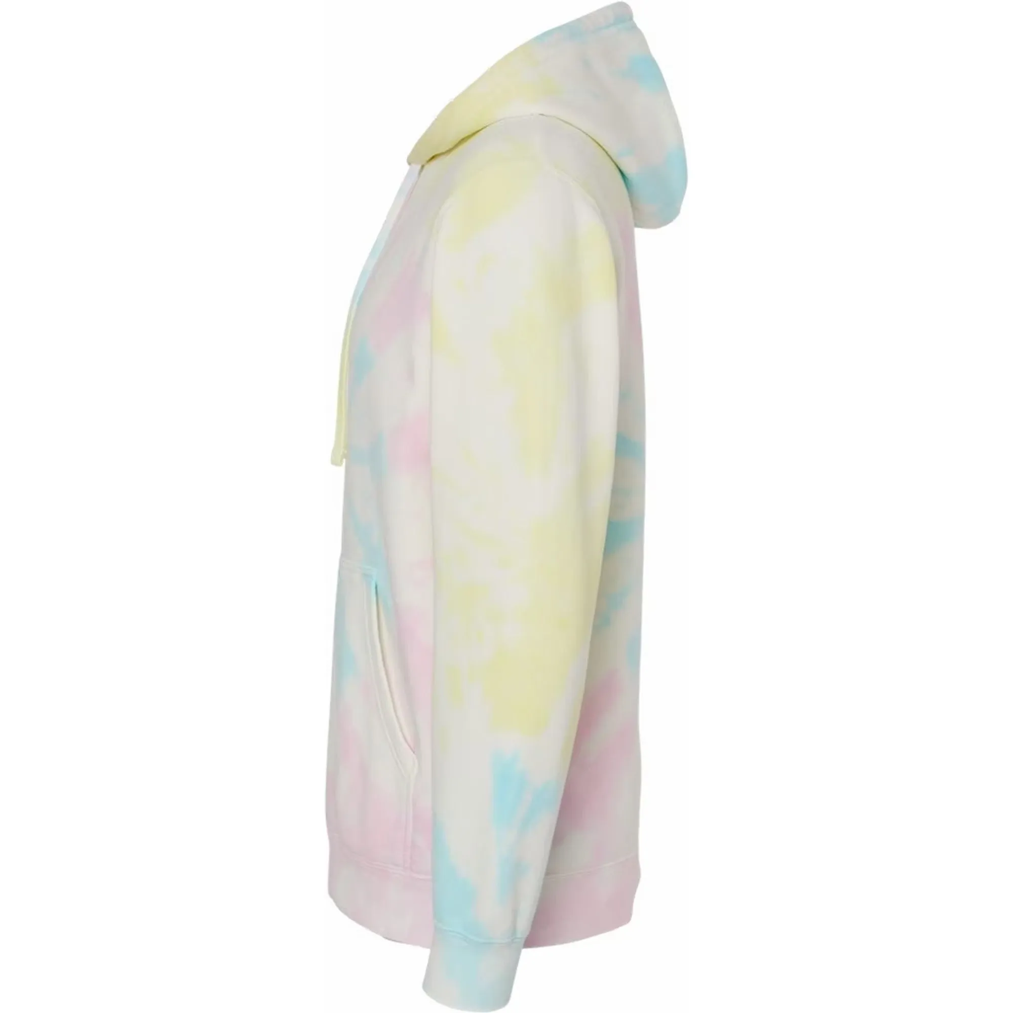 Premium Tie-Dye Midweight Hoodie – Sunset Swirl