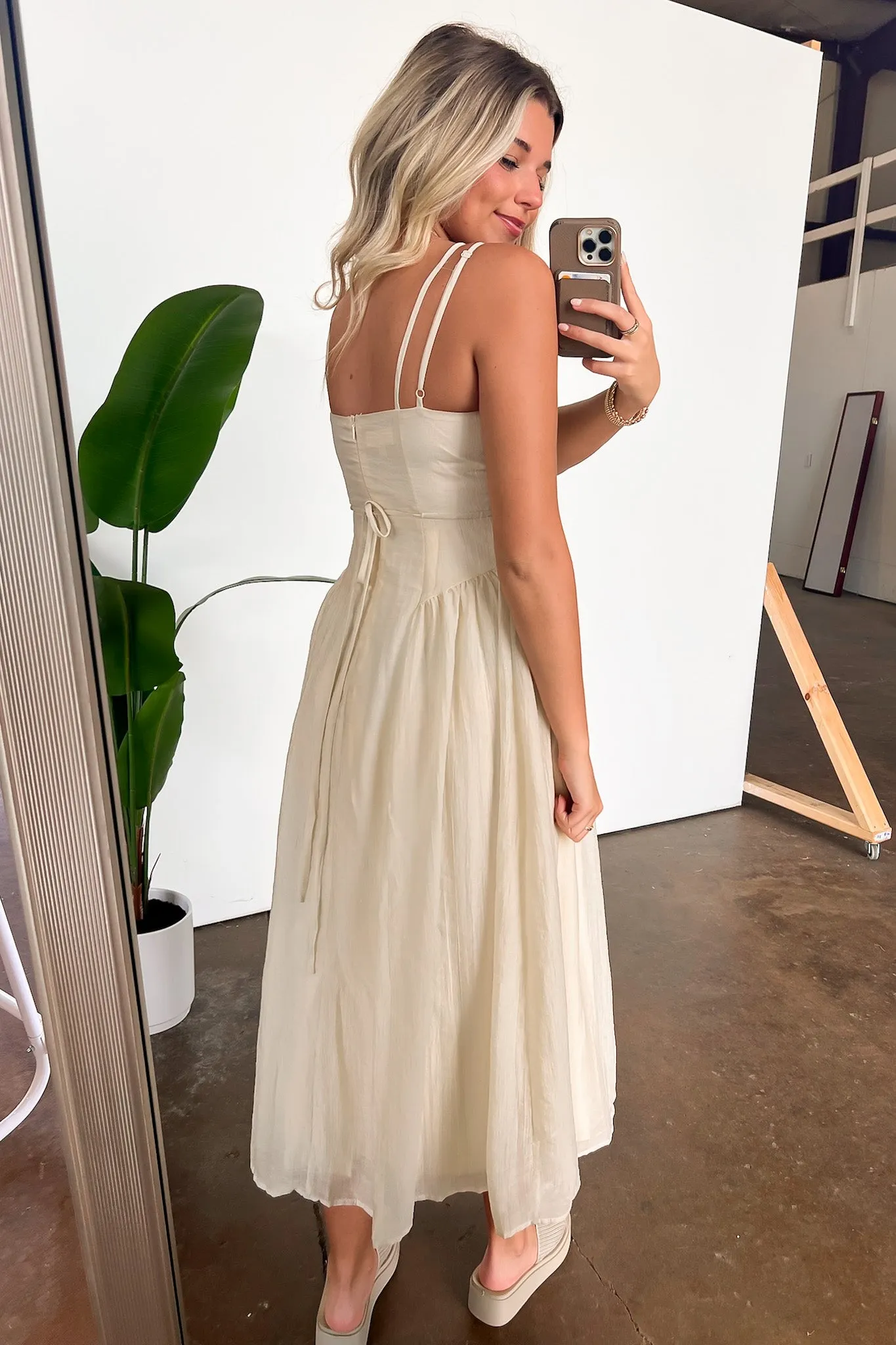 Questa Cutout Neckline Maxi Dress