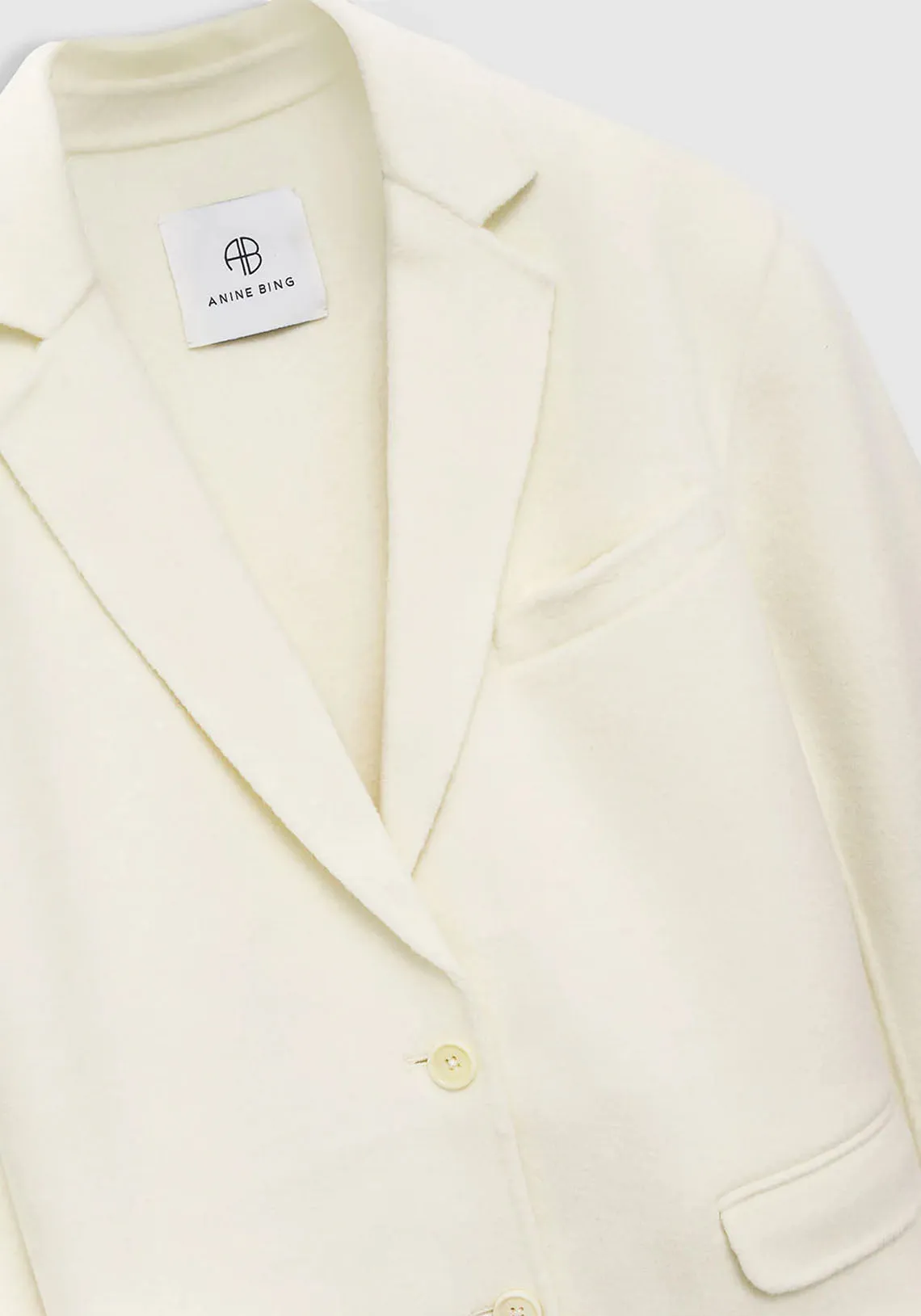 QUINN BLAZER CASHMERE BLEND WHITE