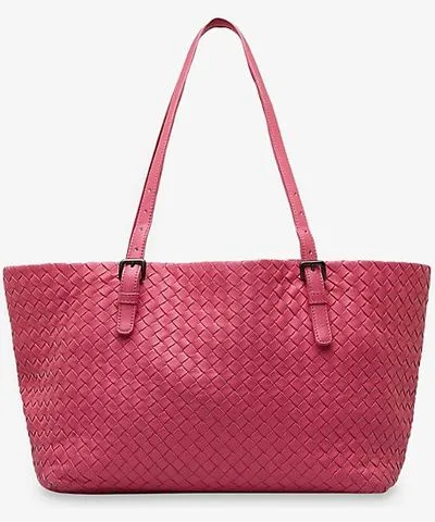 Reselfridges Womens Pink Pre-loved Bottega Veneta Medium Cesta leather tote bag