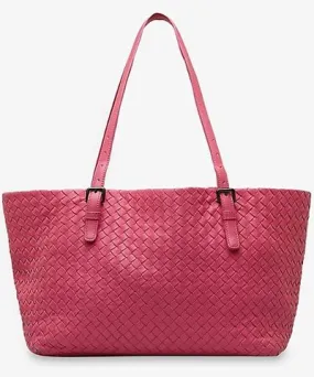 Reselfridges Womens Pink Pre-loved Bottega Veneta Medium Cesta leather tote bag