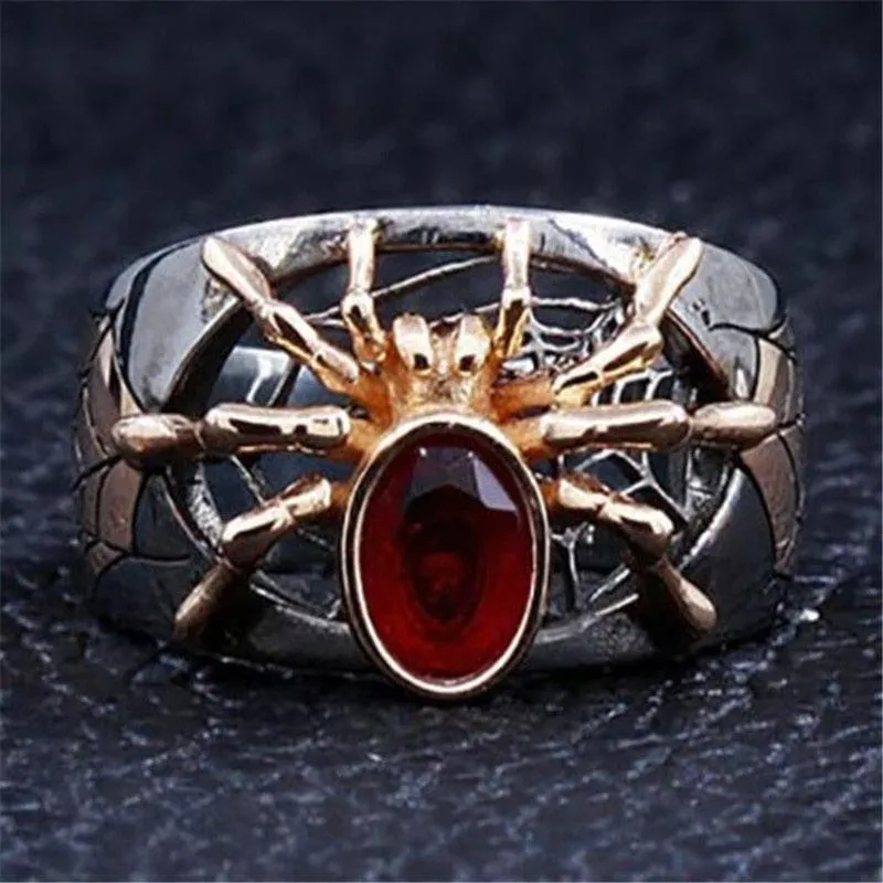 Retro Gothic Finger Rings Vintage Jewelry