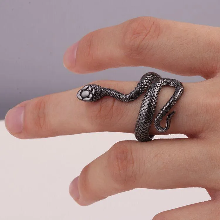 Retro Gothic Finger Rings Vintage Jewelry