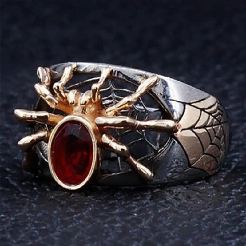 Retro Gothic Finger Rings Vintage Jewelry