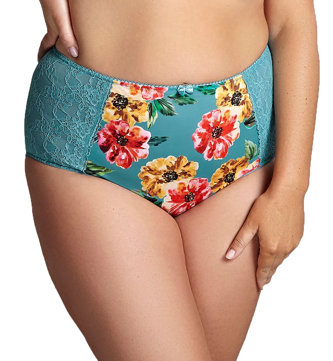 Sculptresse by Panache Chi Chi High Waist Brief (7692) - Turquoise Floral