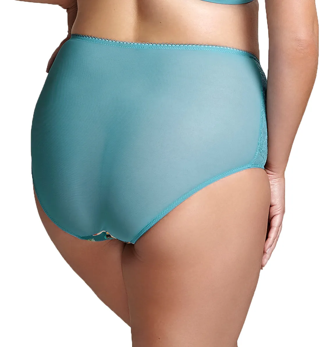 Sculptresse by Panache Chi Chi High Waist Brief (7692) - Turquoise Floral