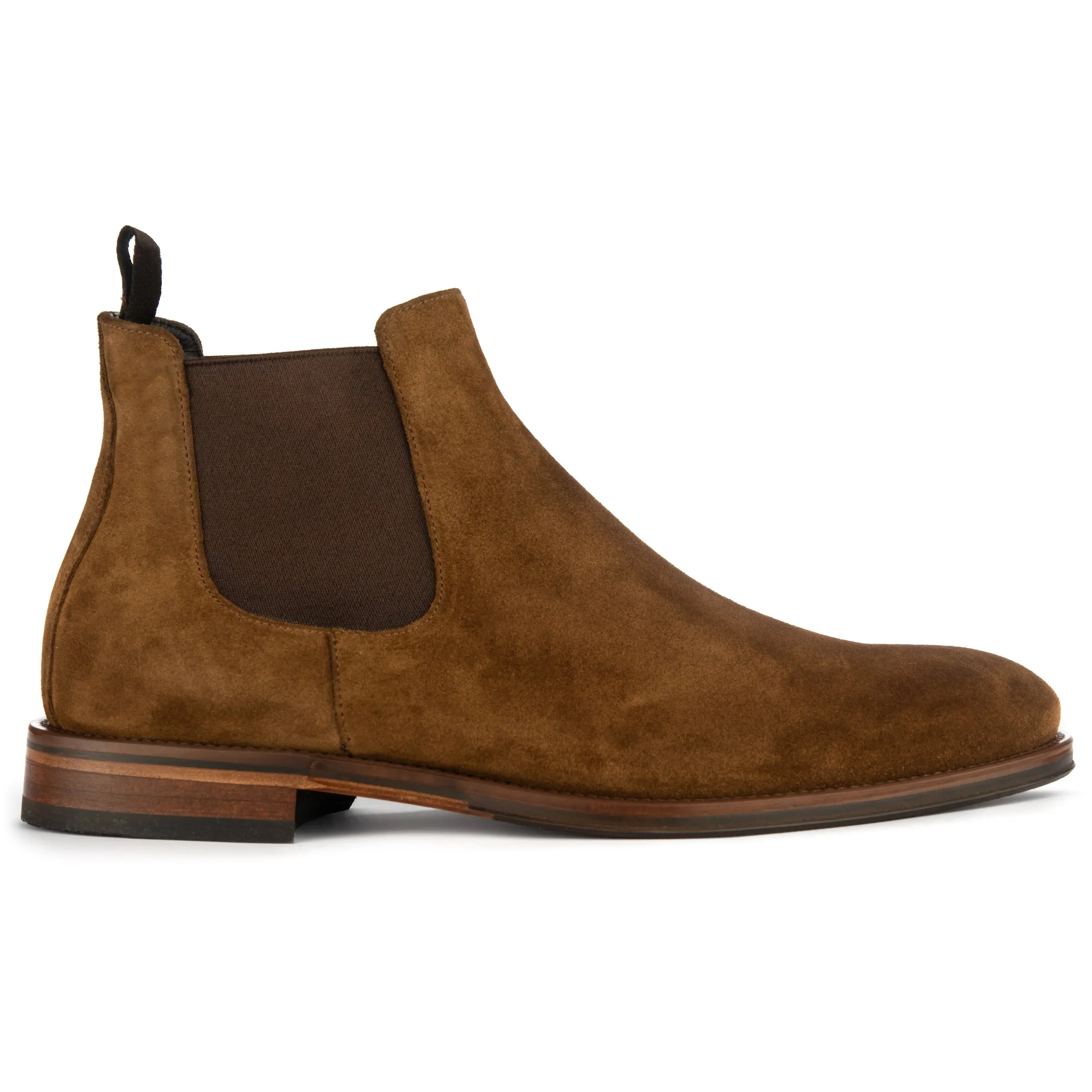 Shelby II Mid Brown Suede Chelsea Boot