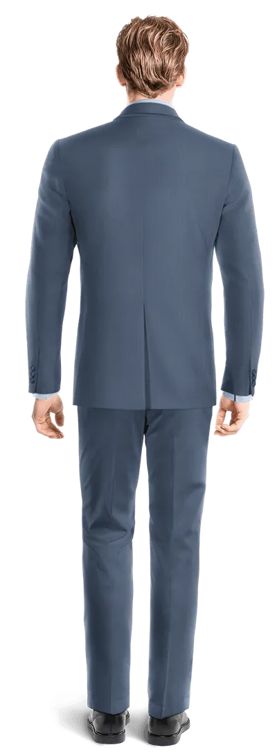 Slate slim fit Tuxedo with handkerchief &