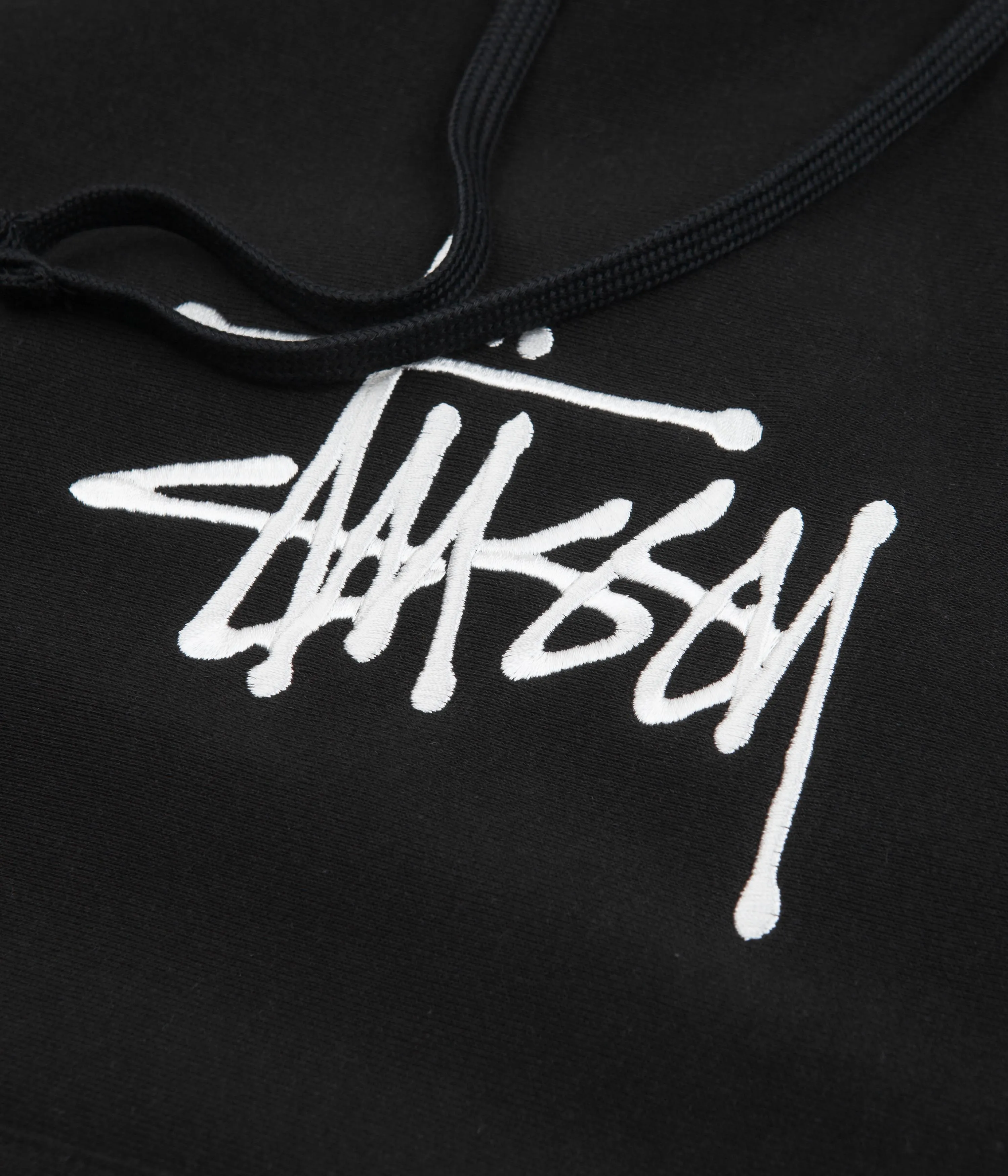 Stussy Basic Applique Hoodie - Black