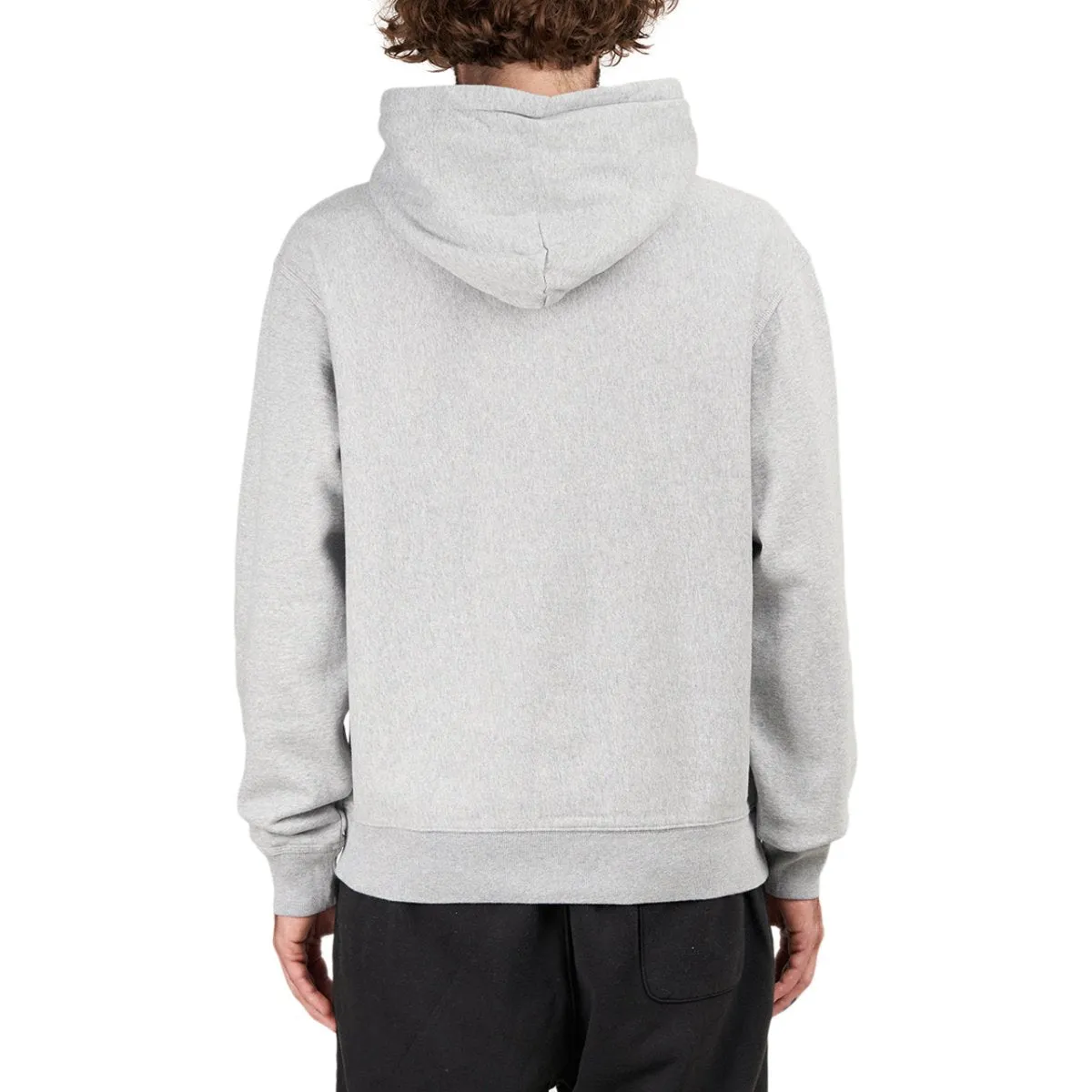 Stüssy Stock Logo Hood (Grey Heather)