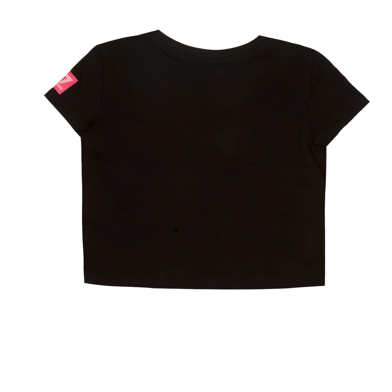 T-SHIRT CROP LOGO Bimba Black