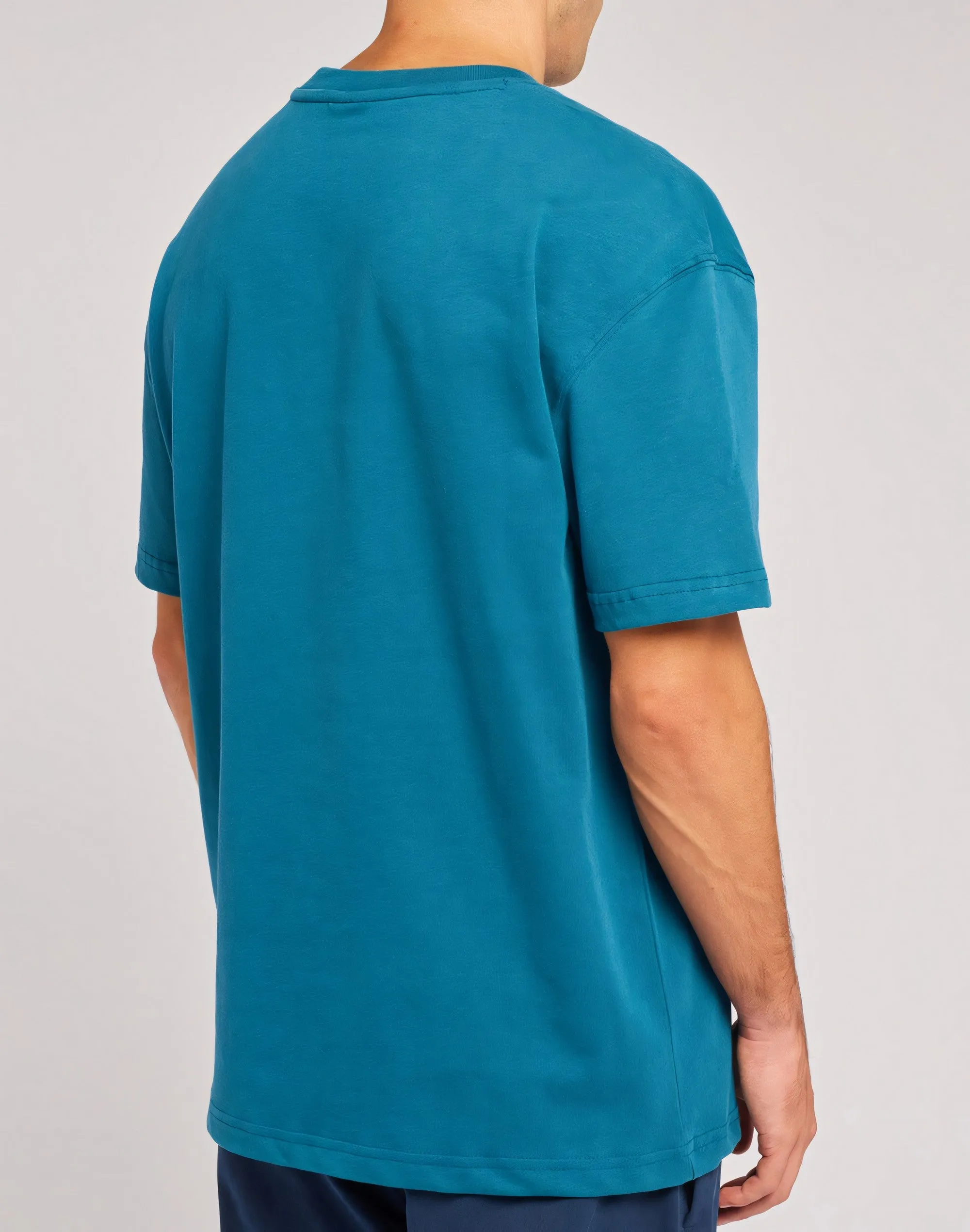 T-SHIRT GIROCOLLO IN COTONE