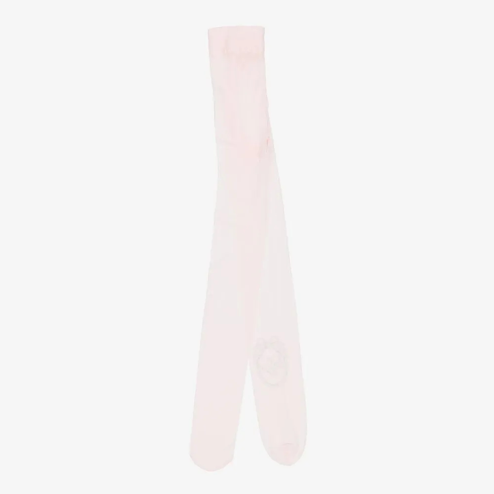 Teen Girls Pink Logo Tights