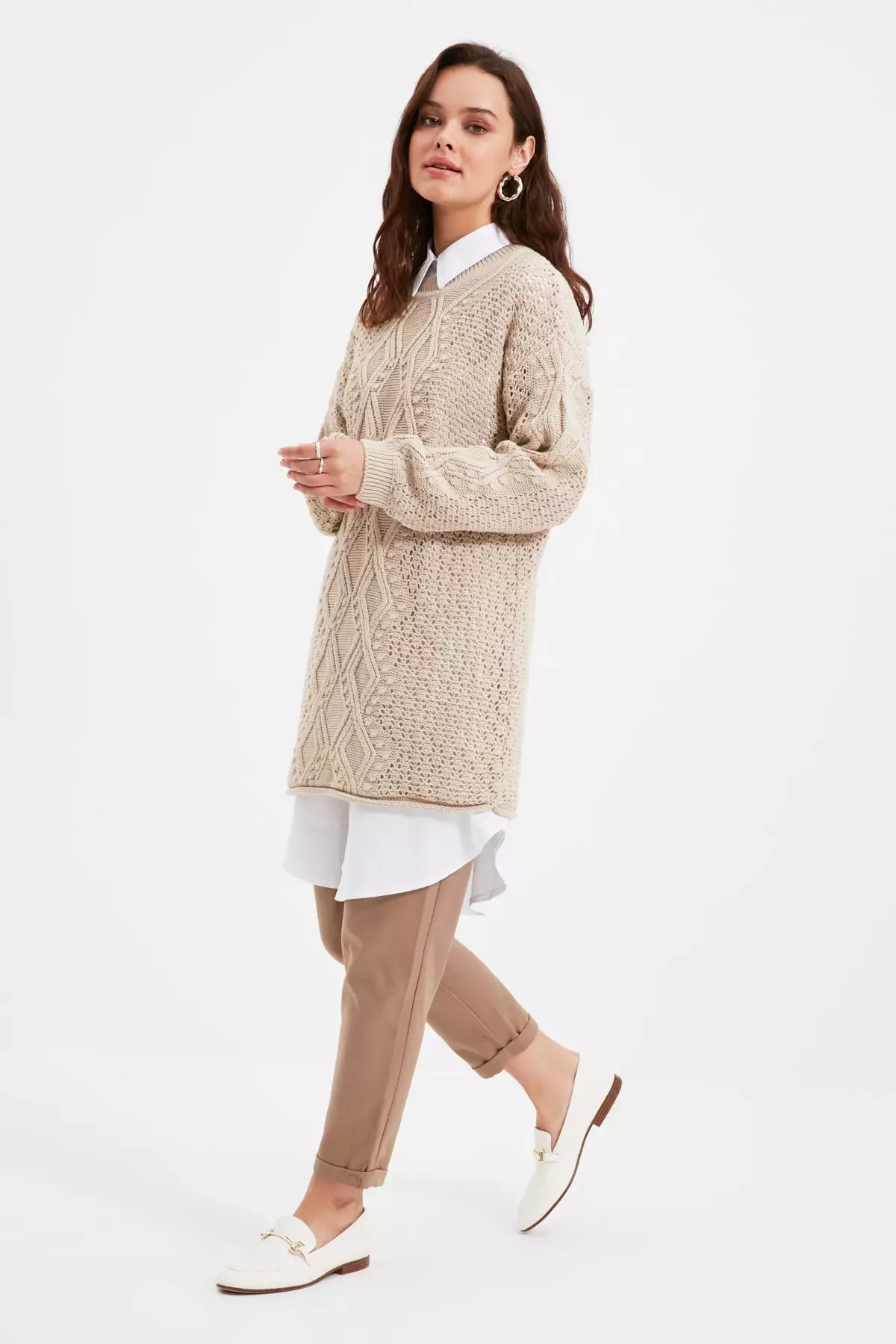 Trendyol Openwork Knitwear Sweater