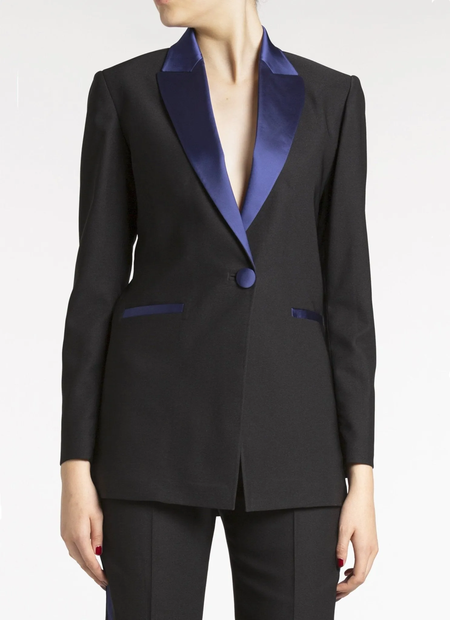 Tuxedo Blazer with Fringes