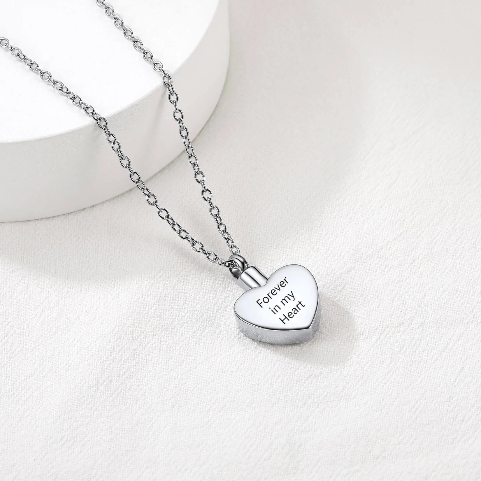 U7 Jewelry Heart Urn Necklaces for Ashes Love Sunflower Locket Pendant Cremation Jewelry