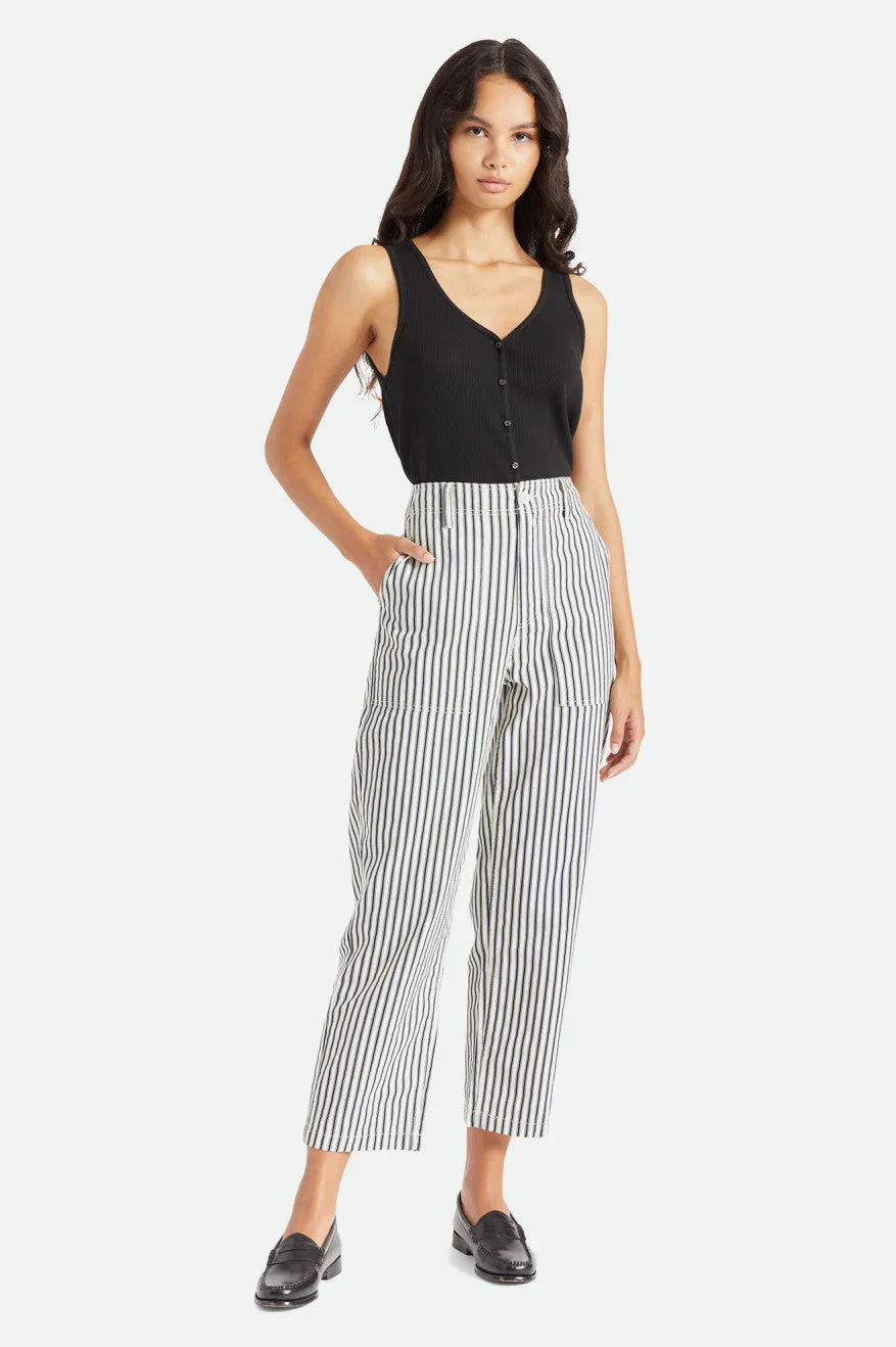 Vancouver Pant - Dove Stripe