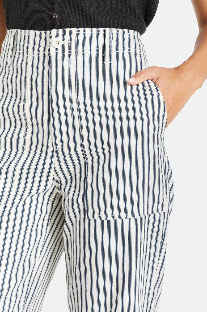 Vancouver Pant - Dove Stripe