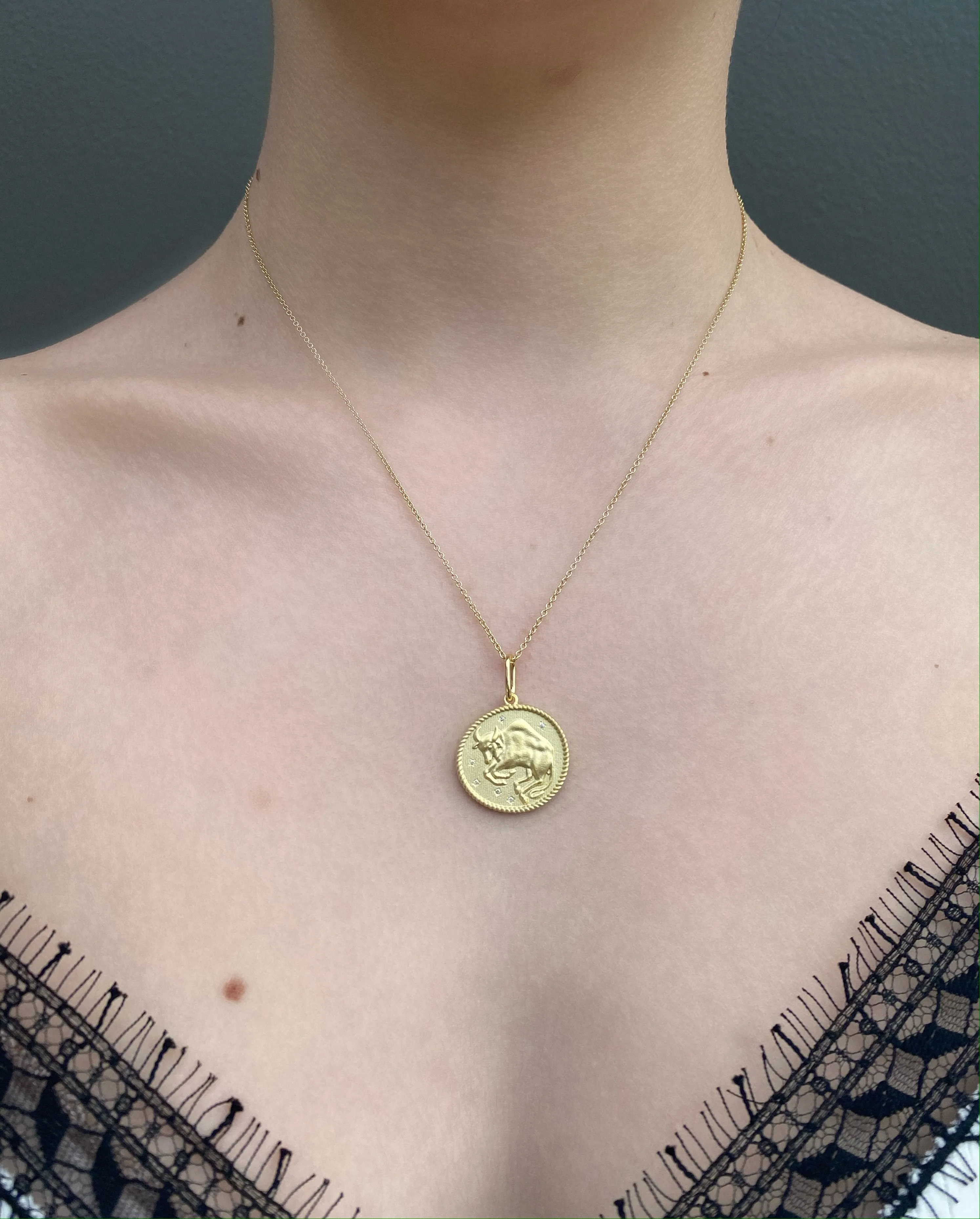 Virgo Double Sided Zodiac Pendant August 24 - September 23