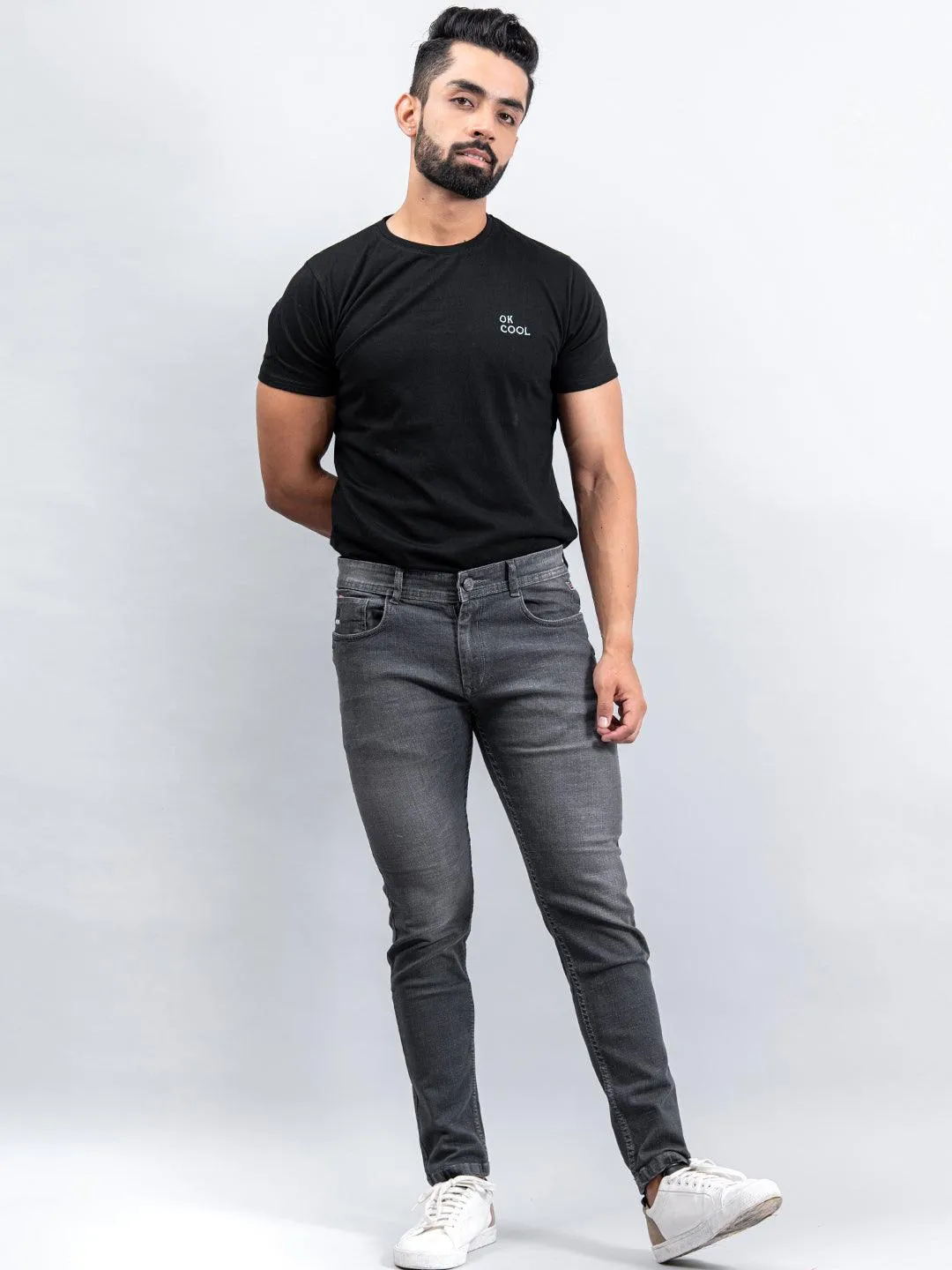 Washed Denim Men's Jeans