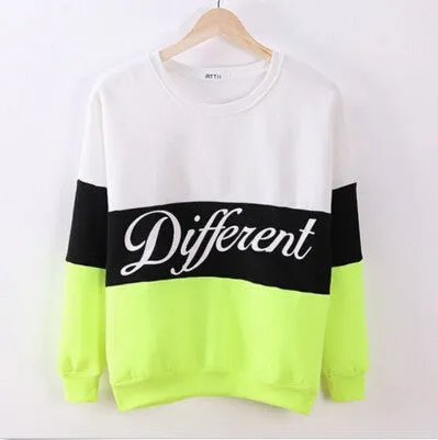 Women Fleeve Hoodies Printed Letters Different Women's Casual Sweatshirt Hoody Sudaderas SM6